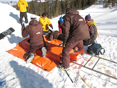 someone hurt from a ski accident