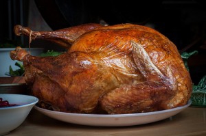a roast turkey